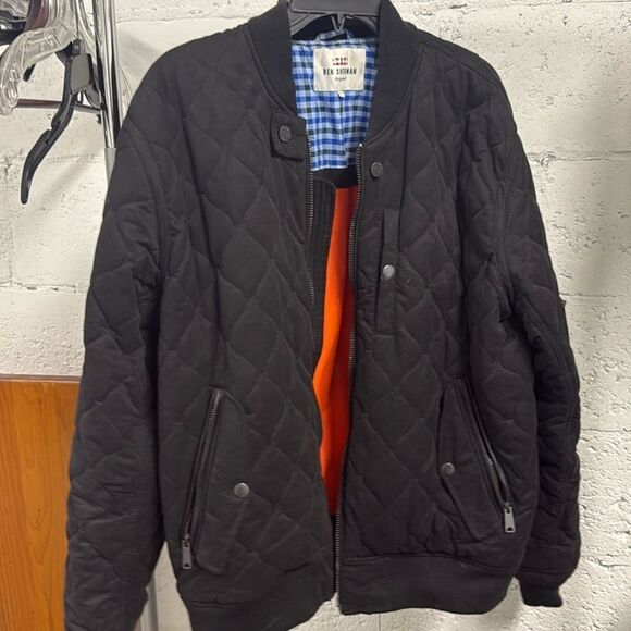 Men’s Jacket - Like New Black Winter Puff Jacket - Ben Sherman Brand Size Large - Picture 1 of 6